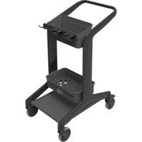 HyGo Mobile Cleaning Station, 30.7" x 20.9" x 40.6", Plastic/Stainless Steel, Black JQ268 | Waymarc Industries Inc