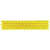 Push Broom Head, Fine/Stiff Bristles, 16-1/2", Polyester/Polypropylene, Yellow Waymarc Industries Inc