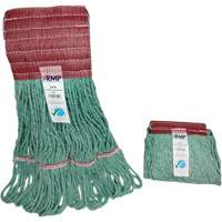 Wide-Band Mop Head, Antimicrobial/Floor Finishing/Specialty, Cotton/Rayon/Synthetic, Loop Style Waymarc Industries Inc