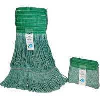 Wide-Band Mop Head, Antimicrobial/Floor Finishing/Specialty, Cotton/Rayon/Synthetic, Loop Style Waymarc Industries Inc