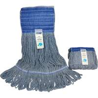 Wide-Band Mop Head, Antimicrobial/Floor Finishing/Specialty, Cotton/Rayon/Synthetic, Loop Style Waymarc Industries Inc