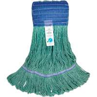 Wide-Band Mop Head, Antimicrobial/Floor Finishing/Specialty, Cotton/Rayon/Synthetic, Loop Style Waymarc Industries Inc