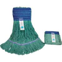 Wide-Band Mop Head, Antimicrobial/Floor Finishing/Specialty, Cotton/Rayon/Synthetic, Loop Style Waymarc Industries Inc