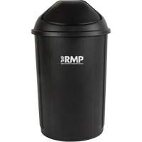 Half-Round Garbage Bin with Lid, Polyethylene, 21 US gal. Waymarc Industries Inc