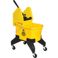 Seau & essoreuse pour vadrouille Grizzly, Pression lat&eacute;rale, 8 gal. US (32 pintes), Jaune Waymarc Industries Inc
