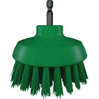 HyDrive Round Drill Brush, Extra Stiff Bristles, 3-1/10" Long, Green Waymarc Industries Inc