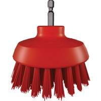 HyDrive Round Drill Brush, Extra Stiff Bristles, 3-1/10" Long, Red Waymarc Industries Inc