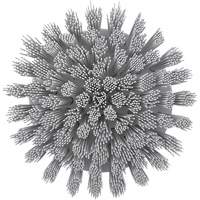 HyDrive Round Drill Brush, Extra Stiff Bristles, 3-1/10" Long, White Waymarc Industries Inc
