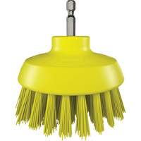 HyDrive Round Drill Brush, Extra Stiff Bristles, 3-1/10" Long, Yellow Waymarc Industries Inc