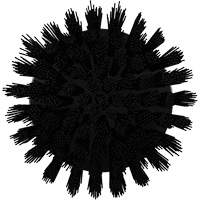 HyDrive Round Drill Brush, Extra Stiff Bristles, 3-1/10" Long, Black Waymarc Industries Inc