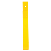 Rail Post, Steel, 10-3/4" L x 24" H, Yellow KA097 | Waymarc Industries Inc