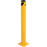 Bollard, Steel, 42" H x 5-1/2" W, Yellow Waymarc Industries Inc