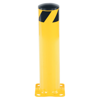 Safety Bollard, Steel, 24" H x 5-1/2" W, Yellow Waymarc Industries Inc