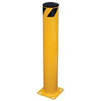 Safety Bollard, Steel, 36" H x 5.5" W, Yellow Waymarc Industries Inc