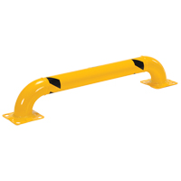 Low Profile Rack Guards, 4' W x 0.75' H, Yellow Waymarc Industries Inc