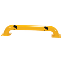 Low Profile Rack Guards, 4' W x 0.75' H, Yellow Waymarc Industries Inc