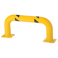 Low Profile Rack Guards, 3' W x 1.4' H, Yellow Waymarc Industries Inc