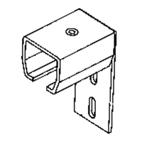 Curtain Partition Wall Mount End Connector KB010 | Waymarc Industries Inc