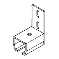 Curtain Partition Wall Mount End Connector KB011 | Waymarc Industries Inc