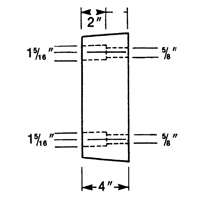 Butoirs de quai en caoutchouc moul&eacute;s, Caoutchouc, 13" la x 4" p x 12" h Waymarc Industries Inc