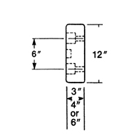 Butoirs de quai en caoutchouc moul&eacute;s, Caoutchouc, 30" la x 4" p x 10" h Waymarc Industries Inc