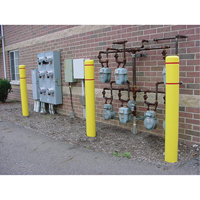 Polyethylene Bollard Covers, 6-5/8" Dia. x 72" L, Yellow Waymarc Industries Inc
