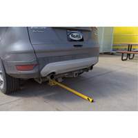 Fold-Down Bollards, Steel, 42" H x 1-3/4" W, Yellow Waymarc Industries Inc