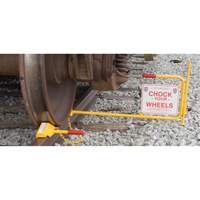 Single Rail Chock With Flag Rail Combo Waymarc Industries Inc