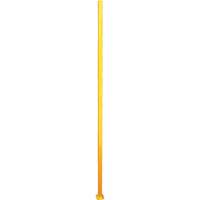 Adjustable Perimeter Guard In-Line Post, 4" W x 96" H, Yellow Waymarc Industries Inc