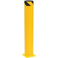 Safety Pipe Bollard, Steel, 42" H x 6-5/8" W, Yellow Waymarc Industries Inc