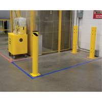 Safety Bollard, Steel, 42" H x 5-1/2" W, Yellow Waymarc Industries Inc