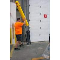 Polyethylene Bollard Cover, 6-5/8" Dia. x 52" L, Red/Yellow Waymarc Industries Inc