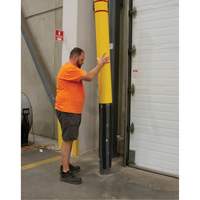 Polyethylene Bollard Cover, 6-5/8" Dia. x 52" L, Red/Yellow Waymarc Industries Inc