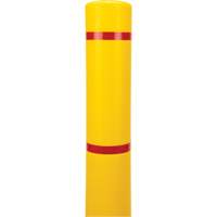 Polyethylene Bollard Cover, 4-1/2" Dia. x 64" L, Red/Yellow Waymarc Industries Inc
