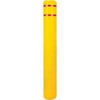 Polyethylene Bollard Cover, 6-5/8" Dia. x 52" L, Red/Yellow Waymarc Industries Inc