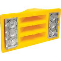 Cales de roue avec surface antid&eacute;rapante en aluminium, Polyur&eacute;thane, Jaune s&eacute;curit&eacute; OSHA, 11-1/4" la x 21" p x 12-1/4" h Waymarc Industries Inc