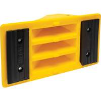 Cales de roue avec surface antid&eacute;rapante en caoutchouc, Polyur&eacute;thane, Jaune, 11-1/4" la x 21" p x 12-1/4" h Waymarc Industries Inc