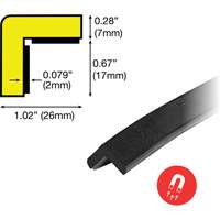 Magnetic E Profile Magnetic 1M Corner Protection Bumper Guard Waymarc Industries Inc