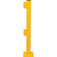 End Post for Light-Duty Guard Rails, Steel, 42" H, Safety Yellow Waymarc Industries Inc