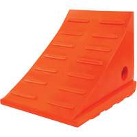 15 Ton General Purpose Wheel Chock, Urethane, Orange Waymarc Industries Inc