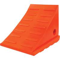 35 Ton General Purpose Wheel Chock, Urethane, Orange Waymarc Industries Inc