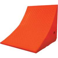 70 Ton Large Equipment Wheel Chock, Urethane, Orange Waymarc Industries Inc