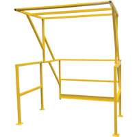 Mezzanine Safety Gate, 70" L x 77" H, 78" Raised, Yellow Waymarc Industries Inc