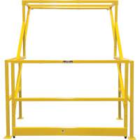 Mezzanine Safety Gate, 70" L x 77" H, 78" Raised, Yellow Waymarc Industries Inc
