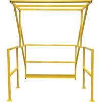 Mezzanine Safety Gate, 70" L x 77" H, 78" Raised, Yellow Waymarc Industries Inc