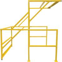 Mezzanine Safety Gate, 70" L x 77" H, 78" Raised, Yellow Waymarc Industries Inc