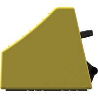 Checkers Safety Heavy-Duty Ultra Class Mining Wheel Chock, HDPE, Yellow, 14-1/2" W x 17-1/2" D x 16" H Waymarc Industries Inc