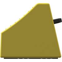 Checkers Safety Heavy-Duty Ultra Class Mining Wheel Chock without Bracket, HDPE, Yellow, 14-1/2" W x 17-1/2" D x 16" H Waymarc Industries Inc