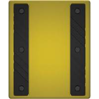 Checkers Safety Heavy-Duty Ultra Class Mining Wheel Chock without Bracket, HDPE, Yellow, 14-1/2" W x 17-1/2" D x 16" H Waymarc Industries Inc