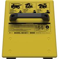Checkers Safety Heavy-Duty Ultra Class Mining Wheel Chock without Bracket, HDPE, Yellow, 14-1/2" W x 17-1/2" D x 16" H Waymarc Industries Inc